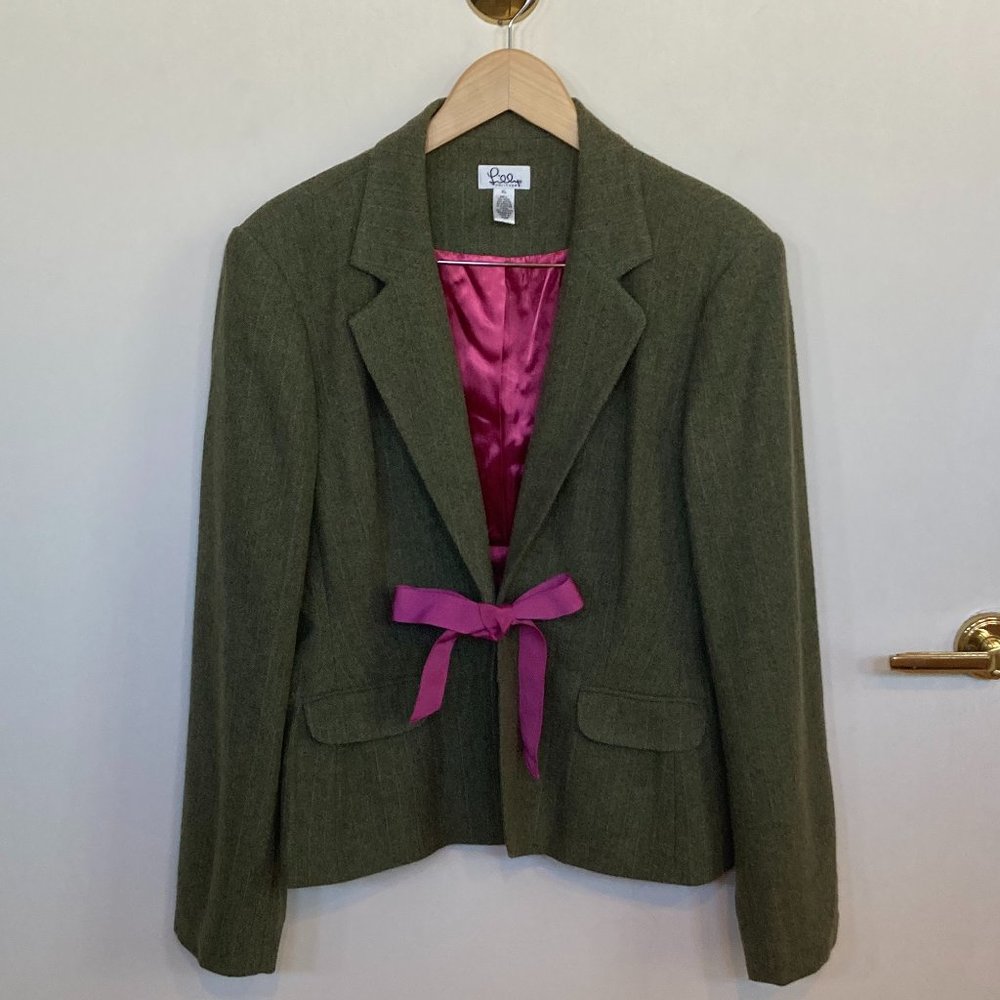 Lilly Pulitzer Blazer with pink tie detail